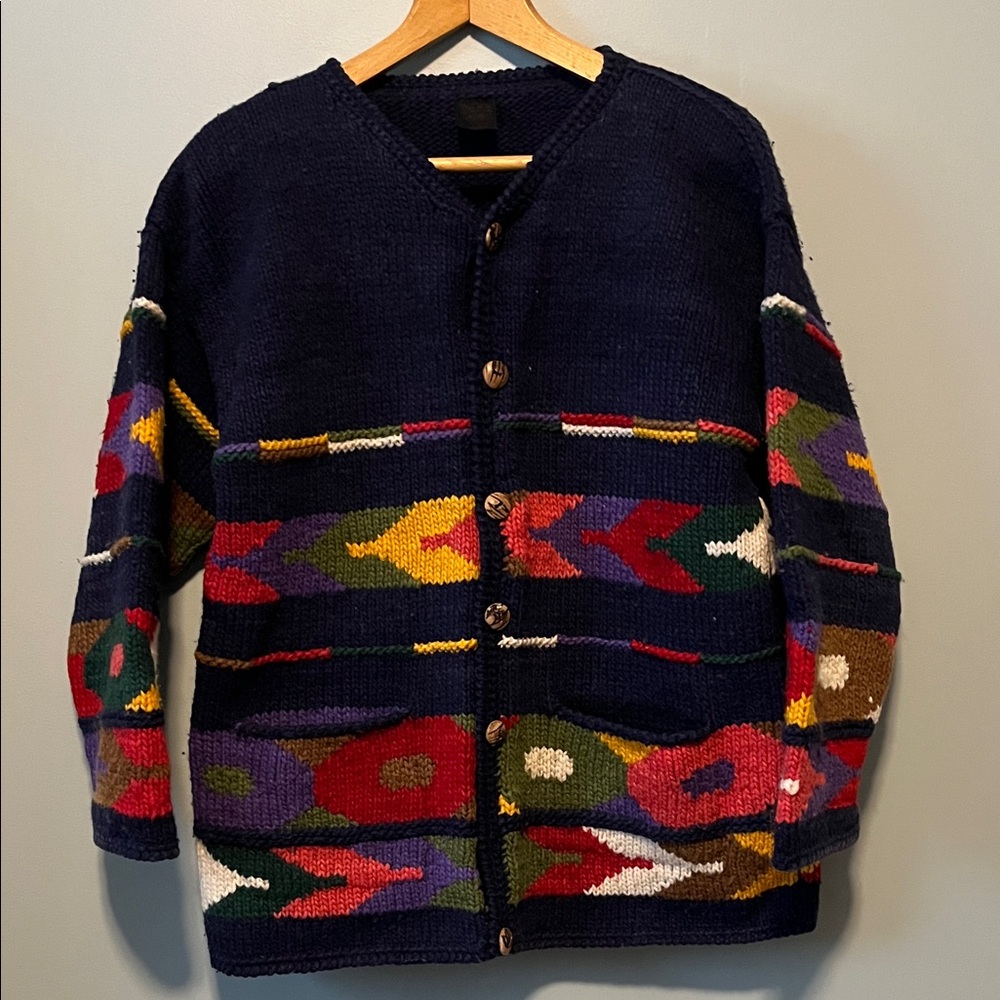 100% Wool chunky cardigan